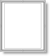 A simple text box (note dotted border and circular white sizing handles)