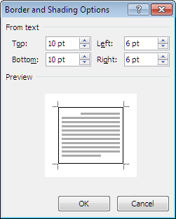 how to make a custom border in word 2007
